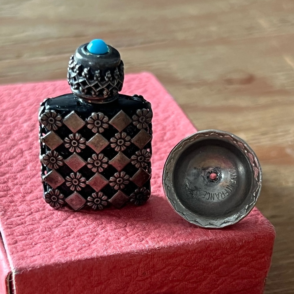 Vintage Miniature Perfume Bottle with Funnel BOXED Made in France